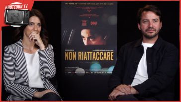 Barbara Ronchi e Manfredi Lucibello in un momento della nostra intervista per parlare di Non Riattaccare, dall'11 luglio al cinema con I Wonder Pictures