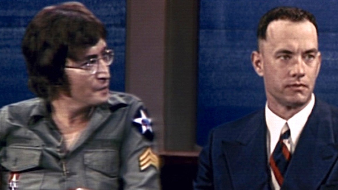 John Lennon e Forrest, ospiti al Dick Cavett Show