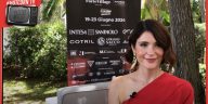 Gemma Arterton in un momento della nostra intervista al Filming Italy Sardegna Festival 2024