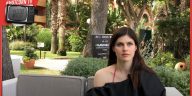 Alexandra Daddario in un momento della nostra intervista al Filming Italy Sardegna Festival 2024