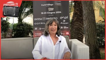 Marion Bailey in un momento della nostra intervista al Filming Italy Sardegna Festival 2024