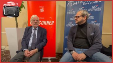 Giancarlo Giannini in un momento dell'incontro con Andrea Morandi al nostro Hot Corner per parlare di cinema, film e incontri di una carriera impareggiabile
