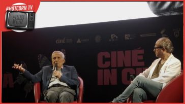 Marco Bellocchio in un momento del nostro incontro alle Giornate di Cinema n°13 di Riccione per la consegna dell'Hot Corn Award Legend