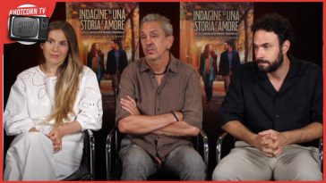 Barbara Giordano, Gianluca Maria Tavarelli e Alessio Vassallo in un momento del nostro incontro per parlare di Indagine su una Storia d'Amore, dal 18 luglio con Adler Entertainment