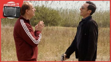 Toni Servillo ed Elio Germano in una scena di Iddu - L'ultimo padrino, di Antonio Piazza e Fabio Grassadonia, dall'11 ottobre al cinema con 01 Distribution