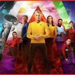 La locandina ufficiale di Star Trek: Strange New Worlds. La terza stagione è in arrivo su Paramount+ dal 2025