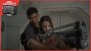Cailee Spaeny, Archie Renaux in una scena di Alien: Romulus di Fede Alvarez, ora al cinema con 20th Century Studios