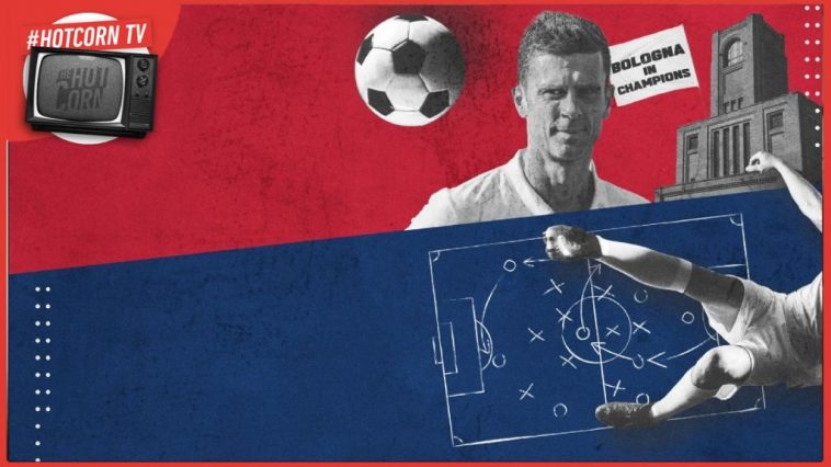 La locandina ufficiale di Un altro calcio – Bologna in Champions, documentario di Emilio Marrese