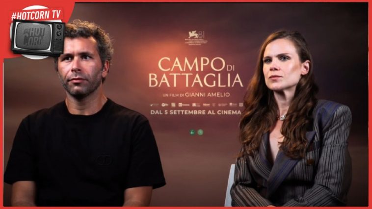 Gabriel Montesi e Federica Rosellini a Venezia 81 con Campo di Battaglia