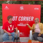 Lorenzo Zurzolo all'Hot Corner di Venezia 81 con M - Il Figlio del Secolo di Joe Wright