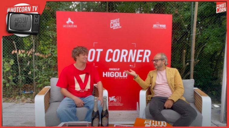 Lorenzo Zurzolo all'Hot Corner di Venezia 81 con M - Il Figlio del Secolo di Joe Wright