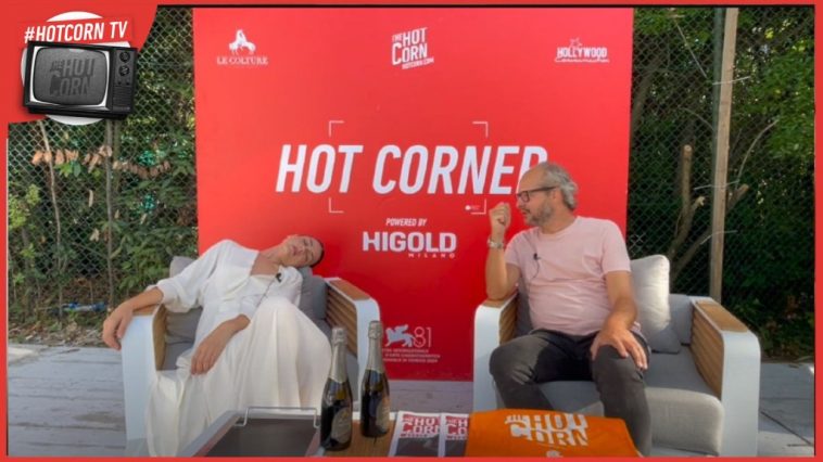Romana Maggiora Vergano all'Hot Corner di Venezia 81 con Il tempo che ci vuole