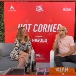 Sara Lazzaro all'Hot Corner di Venezia 81 con Sono Lillo e Doc 4