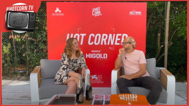Sara Lazzaro all'Hot Corner di Venezia 81 con Sono Lillo e Doc 4