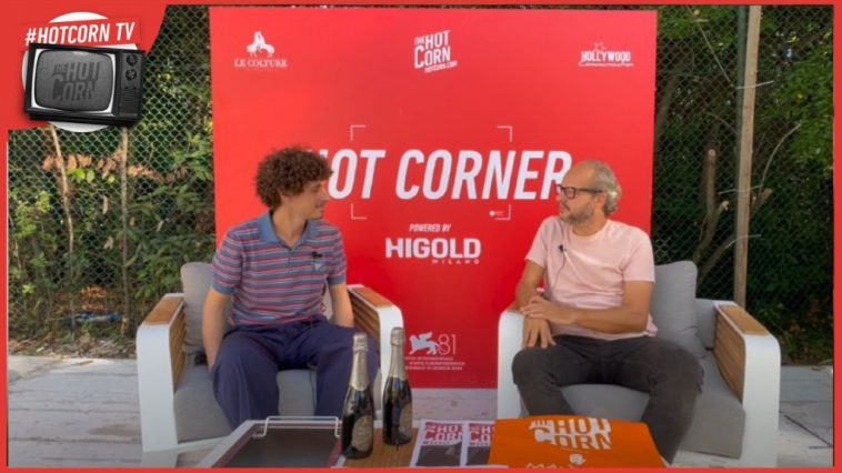 Filippo Scotti all'Hot Corner di Venezia 81 con L'orto americano