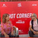 Francesca Pirani all'Hot Corner di Venezia 81 con Vakhim