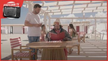 Lillo in una scena di Cortina Express di Eros Puglielli: A Natale al cinema con Medusa Film e Prime Video