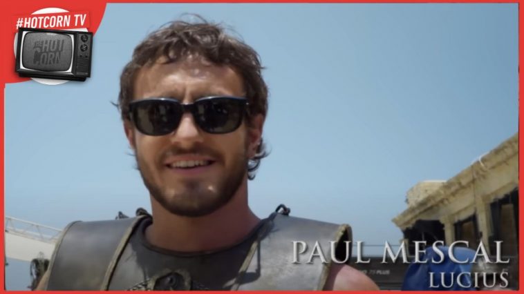 Paul Mescal dietro le quinte de Il Gladiatore 2 di Ridley Scott, dal 14 novembre