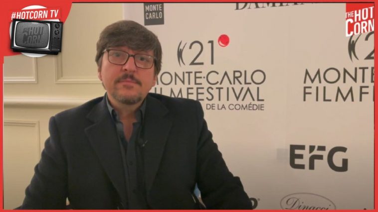 Ricky Memphis in un momento della nostra intervista alla 21a edizione del Monte-Carlo Film Festival de la Comédie di Ezio Greggio