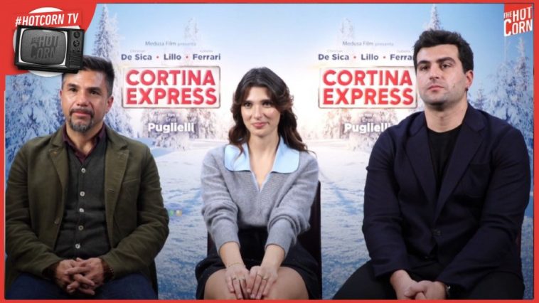Eros Puglielli, Beatrice Modica e Francesco Bruni in un momento del nostro incontro per parlare di Cortina Express