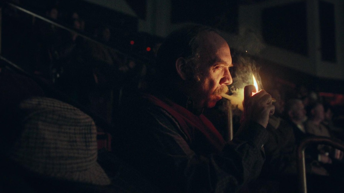 Paul Giamatti in un momento del film
