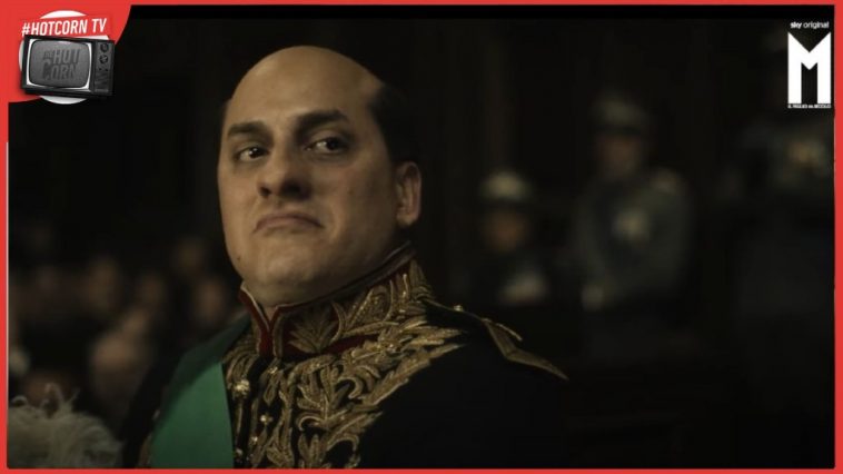 Luca Marinelli in una scena di M - Il Figlio del Secolo