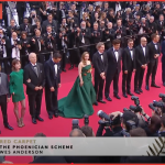 Wes Anderson e il cast del film sul red carpet