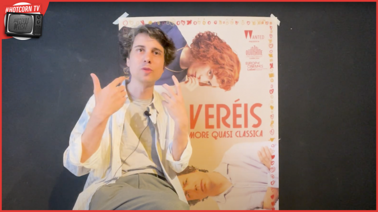 Il regista del film Jonás Trueba durante l'intervista