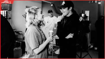 Yungblud e Florence Pugh sul set del video del singolo Zombie
