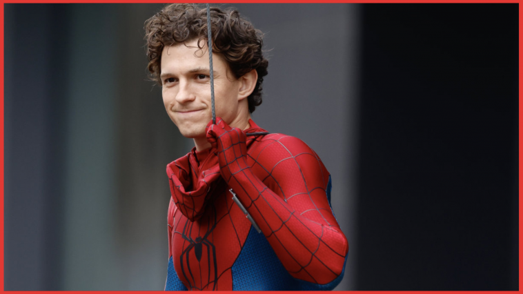 Tom Holland sul set di Spider-Man: Brand New Day