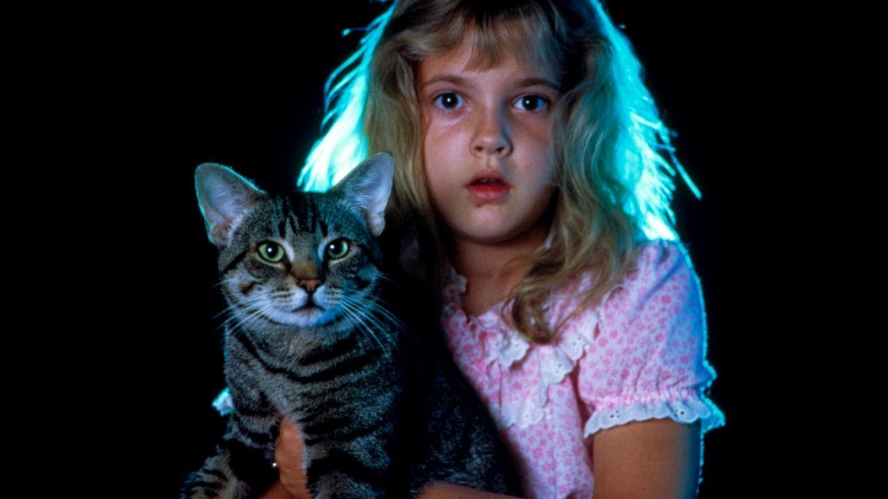 A young Drew Barrymore in a scene from Cat's Eyes wrote by Stephen King