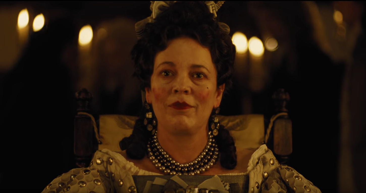 Olivia Coleman as Queen Anne in The Favourite