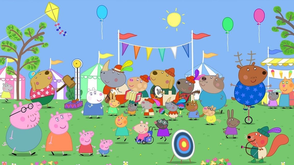 Peppa Pig's Fun Time at the Children's Fete  Peppa Pig Official Family  Kids Cartoon 